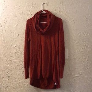 Burnt orange cowel neck sweater